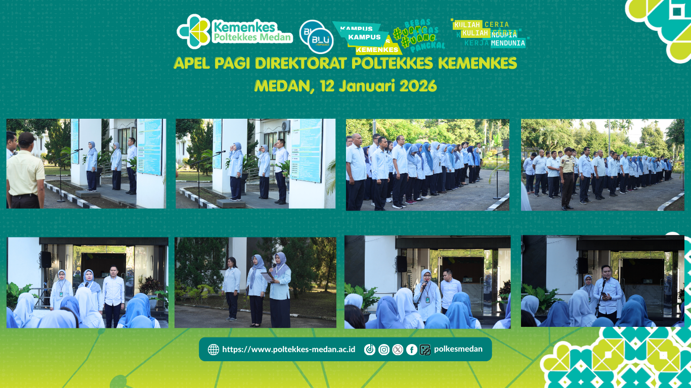 Apel Pagi Direktorat Poltekkes Kemenkes Medan pada hari Senin, 12 Januari 2026